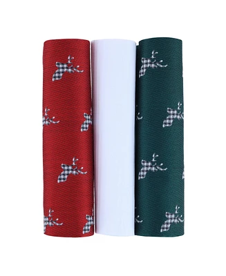 Trafalgar Men's Comet Holiday Hanky Set (3 Pack)