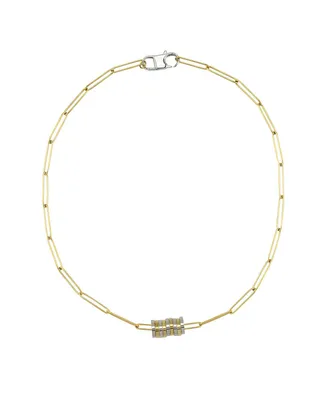 Reese Disc Two Tone Necklace