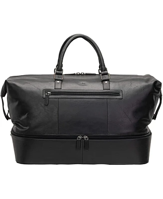Mancini Men's Buffalo Double Compartment Duffle Bag