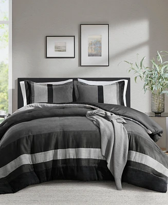 510 Design Boulder Stripe Micro Suede 2-Pc. Comforter Set, Twin/Twin Xl