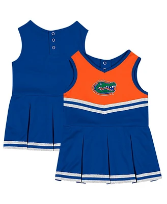 Girls Infant Colosseum Royal Florida Gators Time For Recess Cheer Dress