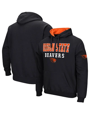Men's Colosseum Black Oregon State Beavers Sunrise Pullover Hoodie