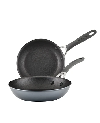 Circulon A1 Series with ScratchDefense Technology Aluminum 2 Piece Nonstick Induction 8.5-Inch and 10-Inch Frying Pan Set