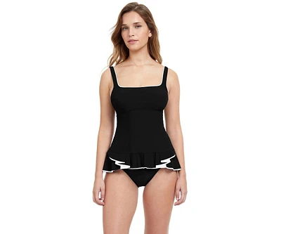 Profile by Gottex Women's Belle Curve D-Cup Square Neck Tankini