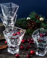 JoyJolt Carre Barware Collection, Set of 4