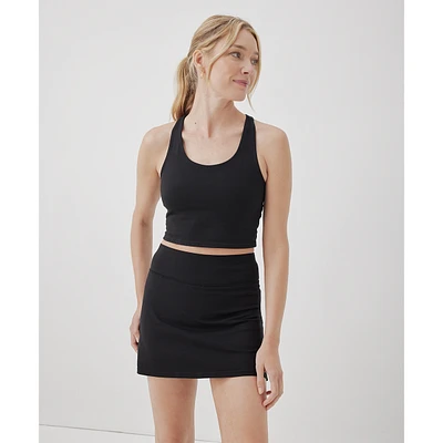 Pact Women's On the Go-To Crop Tank Made With Organic Cotton