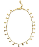 Adornia 14k Gold-Plated Confetti Charm Ankle Bracelet