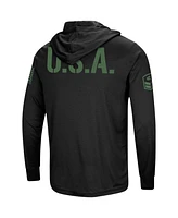 Men's Colosseum Black Arkansas Razorbacks Big and Tall Oht Military-Inspired Appreciation Tango Long Sleeve Hoodie T-shirt