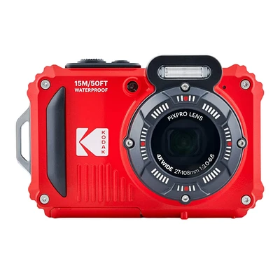 Kodak Pixpro WPZ2 16MP Full Hd Waterproof Rugged Digital Camera, Red
