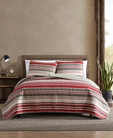 Eddie Bauer Yakima Valley Stripe Reversible -Pc. Quilt Set