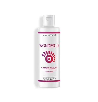Codeage Liposomal Wonder-d, Cholecalciferol Vitamin D3 1000 Iu Liquid Drops Supplement, Plant-Based Vitamins B12 & K2, Non-gmo Sunflower Phospholipids