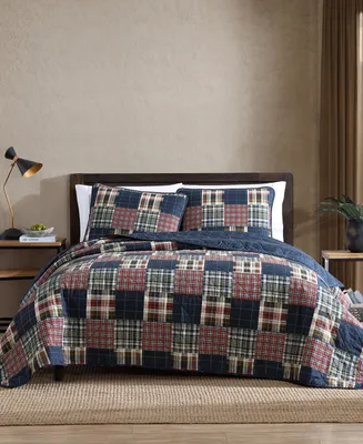 Eddie Bauer Madrona Plaid Reversible 2-Piece Quilt Set, Twin