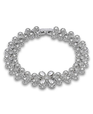 Macy's Cubic Zirconia Leaf Design Bracelet
