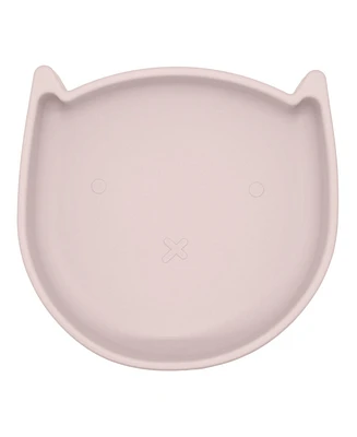 Kushies Silicone Suction Plate, Unbreakable, Microwave, Oven Safe, Kitty