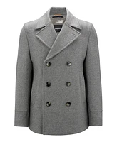Boss by Hugo Boss Men's Double-Breasted Closure Slim-Fit Coat