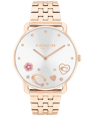 Coach Women's Elliot Rose Gold-Tone Stainless Steel Bracelet Watch 36mm
