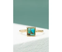 Starfish Project Jayne Turquoise Square Ring