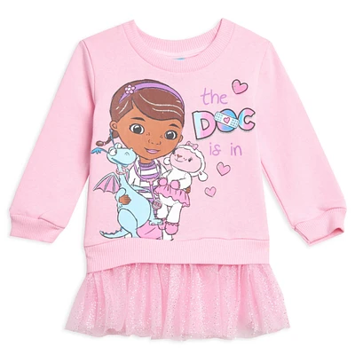 Doc Mcstuffins Toddler Girls Fleece Sweatshirt Dress