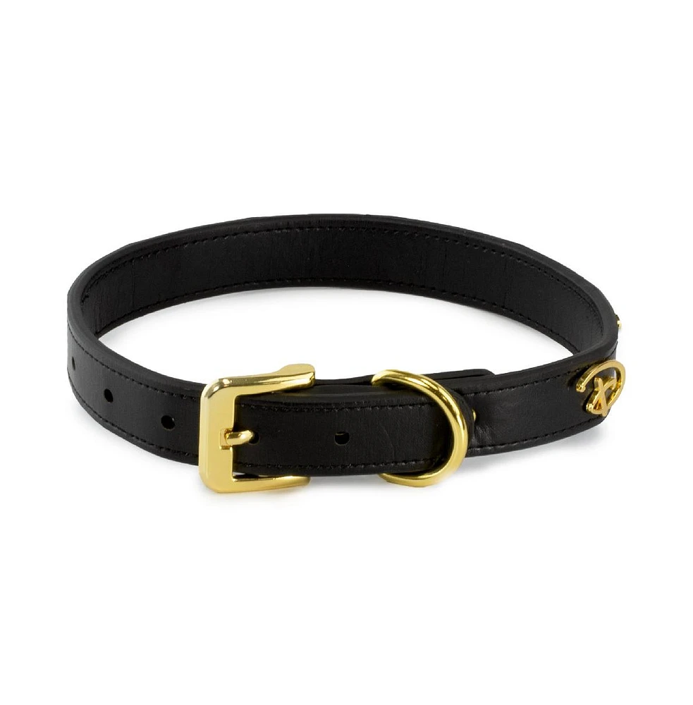Disney Pet Collar, Faux Leather Dog Signature D Logo