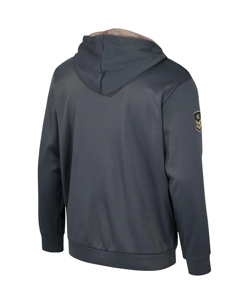 Men's Colosseum Charcoal Oklahoma State Cowboys Oht Military-Inspired Appreciation Pullover Hoodie