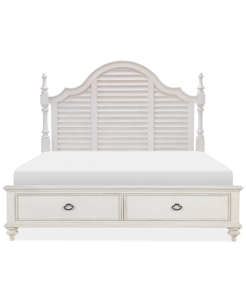 Mandeville Louvered California King Storage Bed