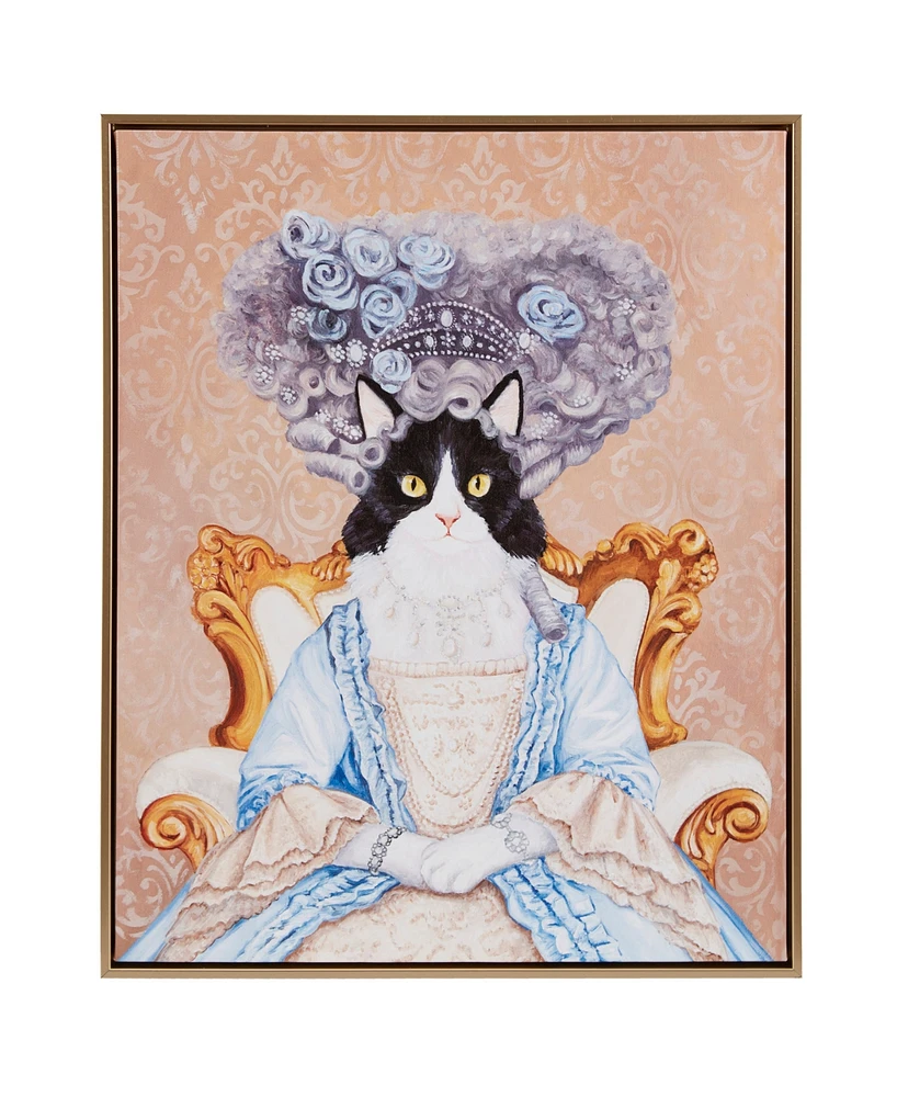 Madison Park Pet Portrait Bridger Kitty Framed Canvas Wall Art