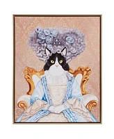 Madison Park Pet Portrait Bridger Kitty Framed Canvas Wall Art