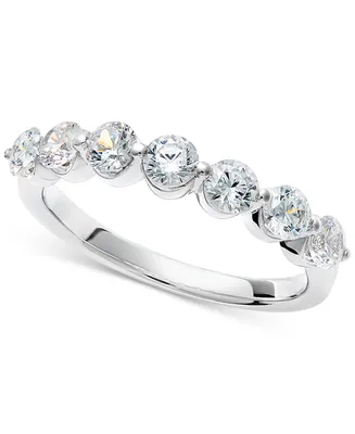 Diamond Seven Stone Band (1 ct. t.w.) 14k White or Yellow Gold