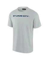 Men's Fanatics Signature Gray St. Louis City Sc Oversized Logo T-shirt