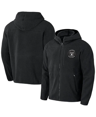 Men's Nfl x Darius Rucker Collection by Fanatics Black Las Vegas Raiders Sherpa Full-Zip Hoodie