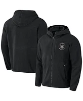 Men's Nfl x Darius Rucker Collection by Fanatics Black Las Vegas Raiders Sherpa Full-Zip Hoodie