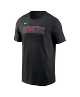 Men's Nike Black Arizona Diamondbacks Wordmark T-shirt