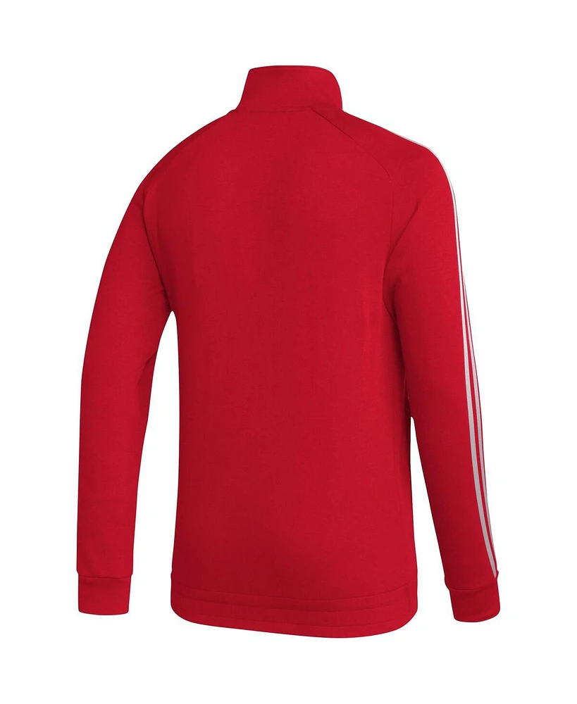 Men's adidas Red New Jersey Devils Raglan Full-Zip Track Jacket