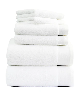 6-Piece Bath Towel Set, Soft 100% Cotton by California Design Den