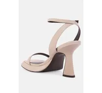 Womens Five Star Ankle Strap Kitten Heel Sandals