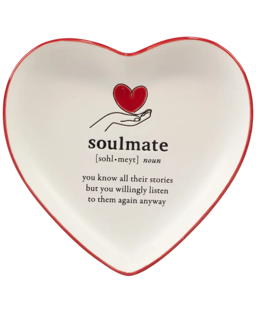 Certified International Valentine's Day Tidbit Plates, Set of 4