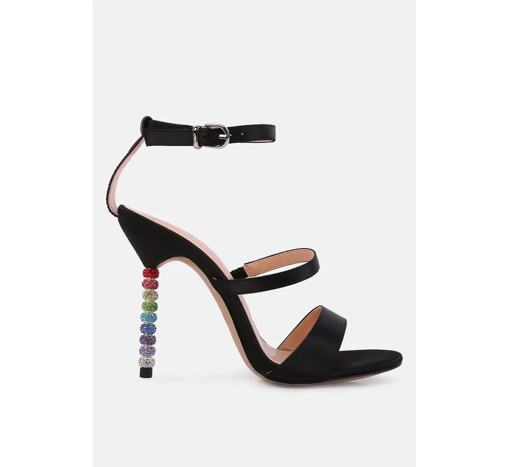 Womens Lawsuit Ankle Strap Fantasy Heel Sandals