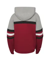 Big Boys Mitchell & Ness Crimson Alabama Tide Head Coach Hoodie