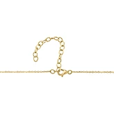 Effy Pink Sapphire (1/3 ct. t.w.) & Ruby (3/8 ct. t.w.) Heart Ombre Cluster Pendant Necklace in 14k Gold, 18" + 1" extender