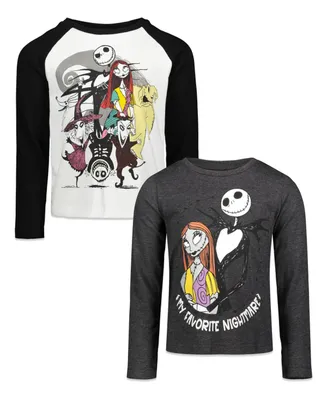 Disney Girls 2 Pack Long Sleeve T-Shirts to (18 Months - 14-16)