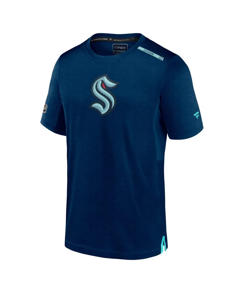 Men's Fanatics Deep Sea Blue Seattle Kraken Authentic Pro Performance T-shirt