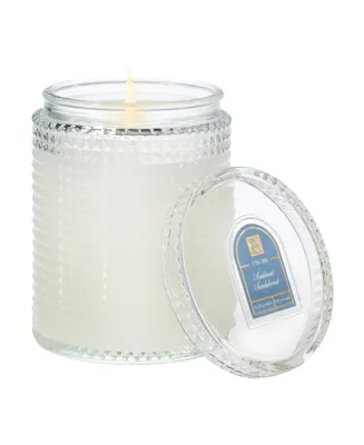Sun Kissed Sandalwood Textured Glass Candle,15 oz