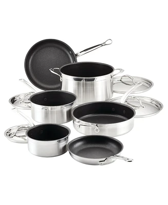 Hestan ProBond Clad Titum Stainless Steel Nonstick 10-Piece Cookware Set