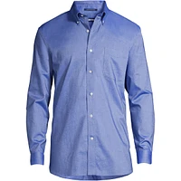 Lands' End Big & Tall Traditonal Fit Solid No Iron Supima Oxford Dress Shirt