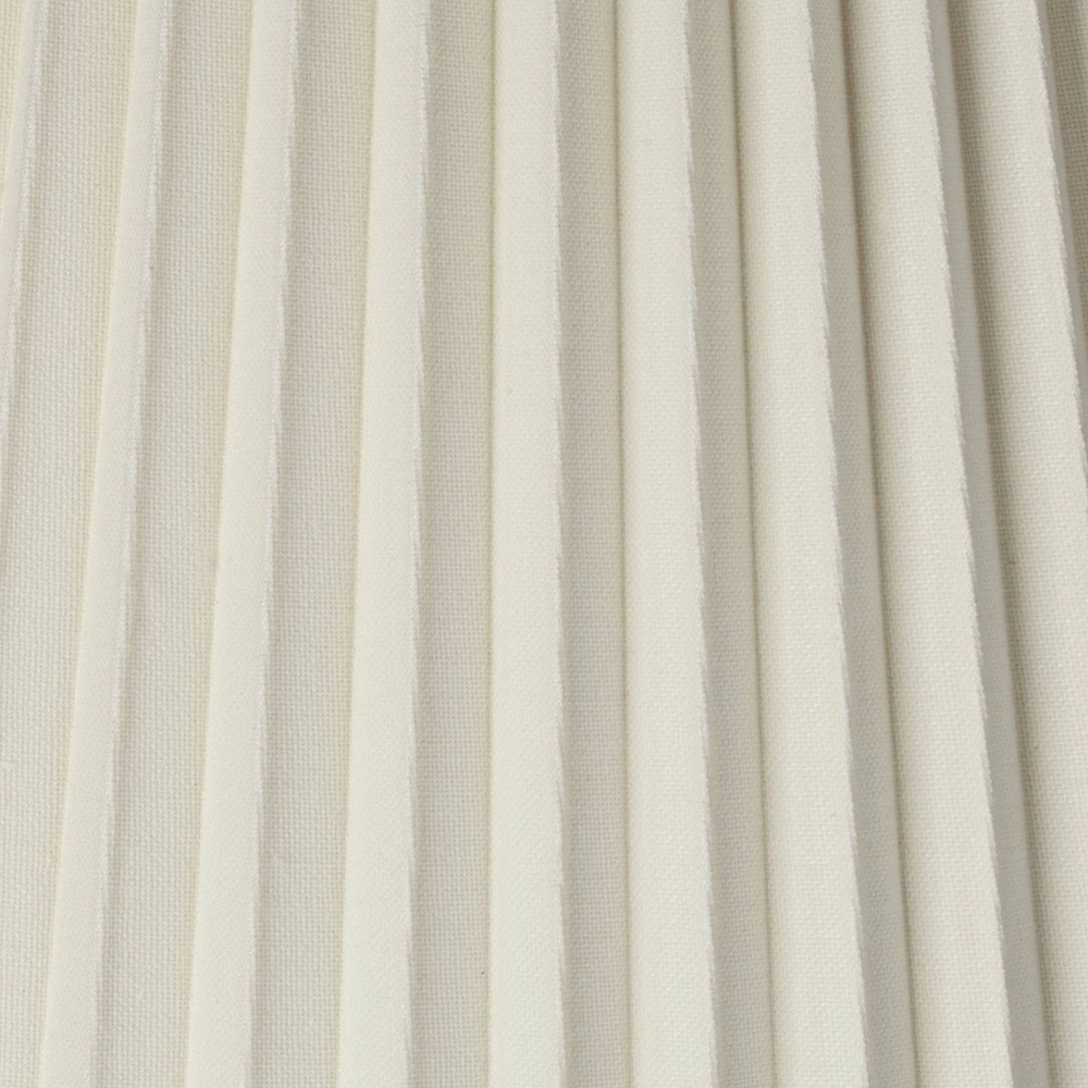 Set of 2 Pleated Empire Lamp Shades Ivory Large 10" Top x 17" Bottom x 14.75" High Spider with Replacement Harp and Finial Fitting - Spring crest