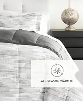 ienjoy Home Textured Stripe 2-Piece Comforter Set, Twin/Twin Xl