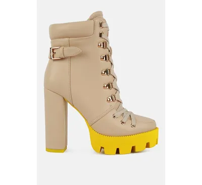 Womens larch cushion collared biker boots