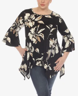 White Mark Plus Blanche Tunic Top