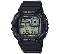 Casio Men's Digital Black Resin Strap Watch 42mm, WS1700H-1AV