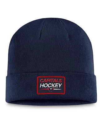 Men's Fanatics Navy Washington Capitals Authentic Pro Cuffed Knit Hat